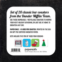 The Office: Assorted Holiday Paper Coaster Set (of 4)