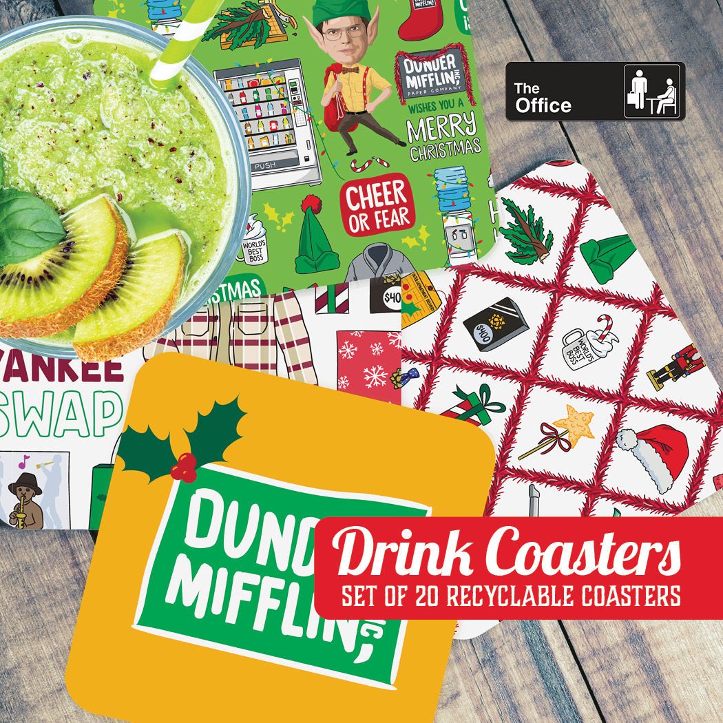 The Office: Assorted Holiday Paper Coaster Set (of 5)