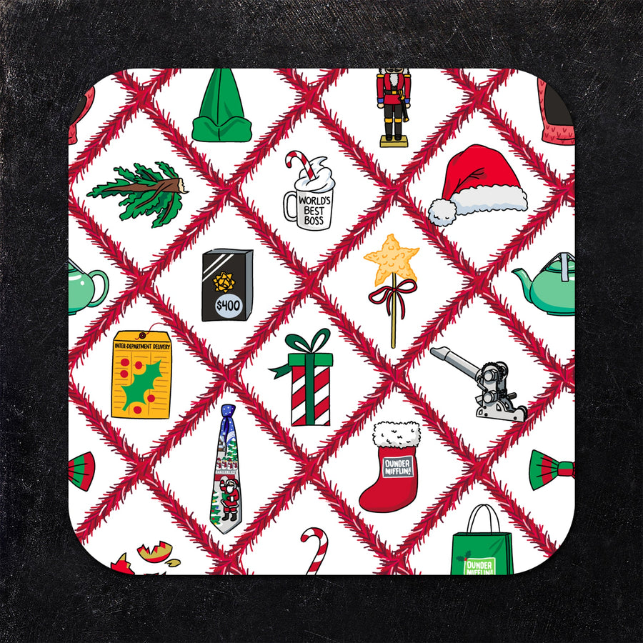 The Office: Assorted Holiday Paper Coaster Set (of 5)