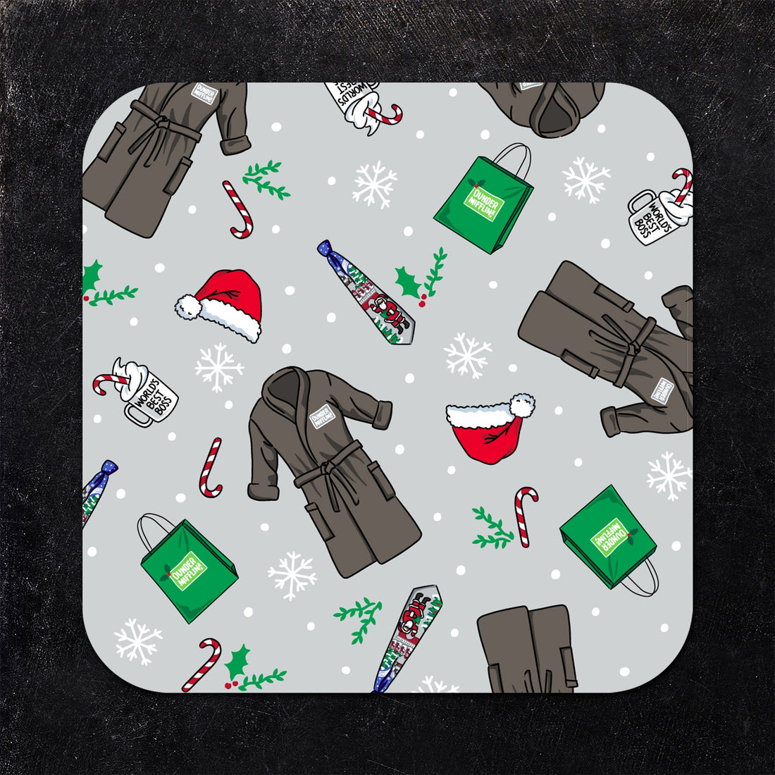 The Office: Assorted Holiday Paper Coaster Set (of 5)