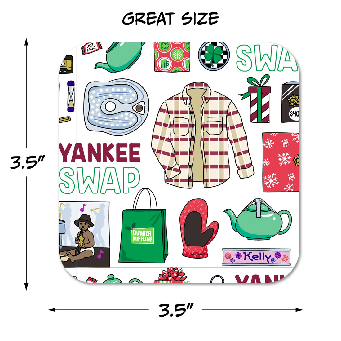 The Office: Assorted Holiday Paper Coaster Set (of 5)