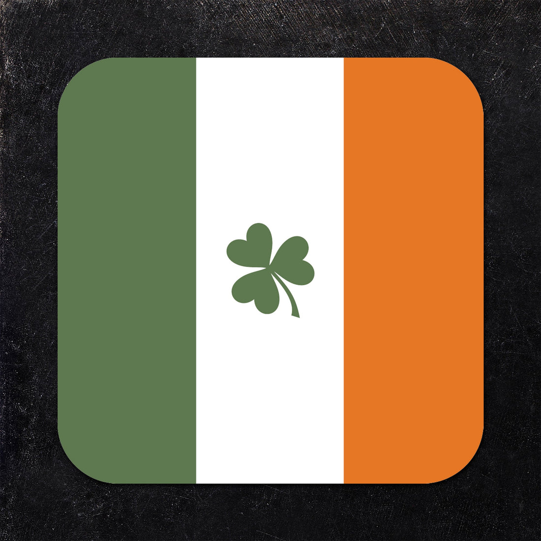 Irish Flag and Clover St. Patrick's Day Coaster Set