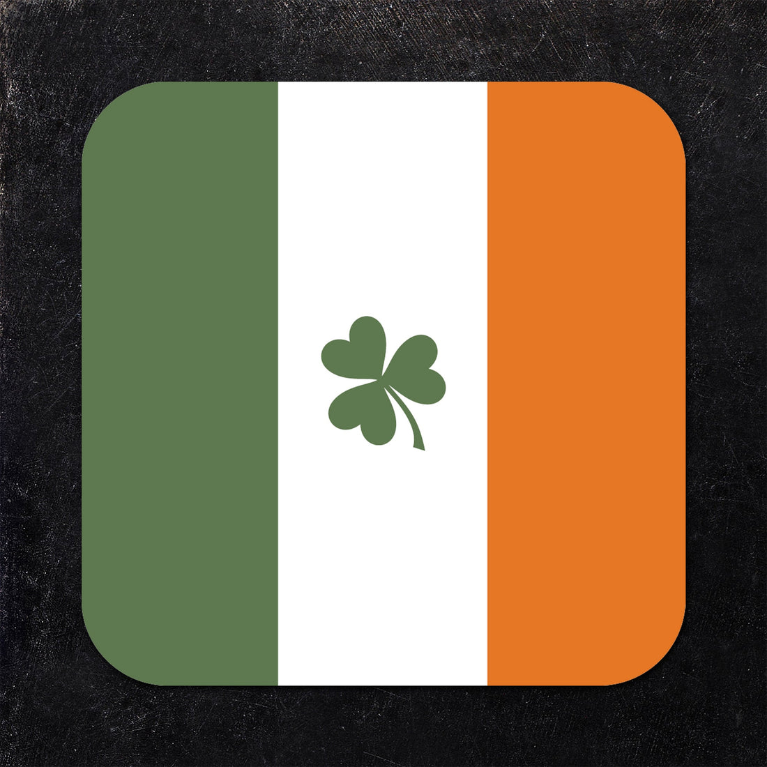 Irish Flag and Clover St. Patrick's Day Coaster Set