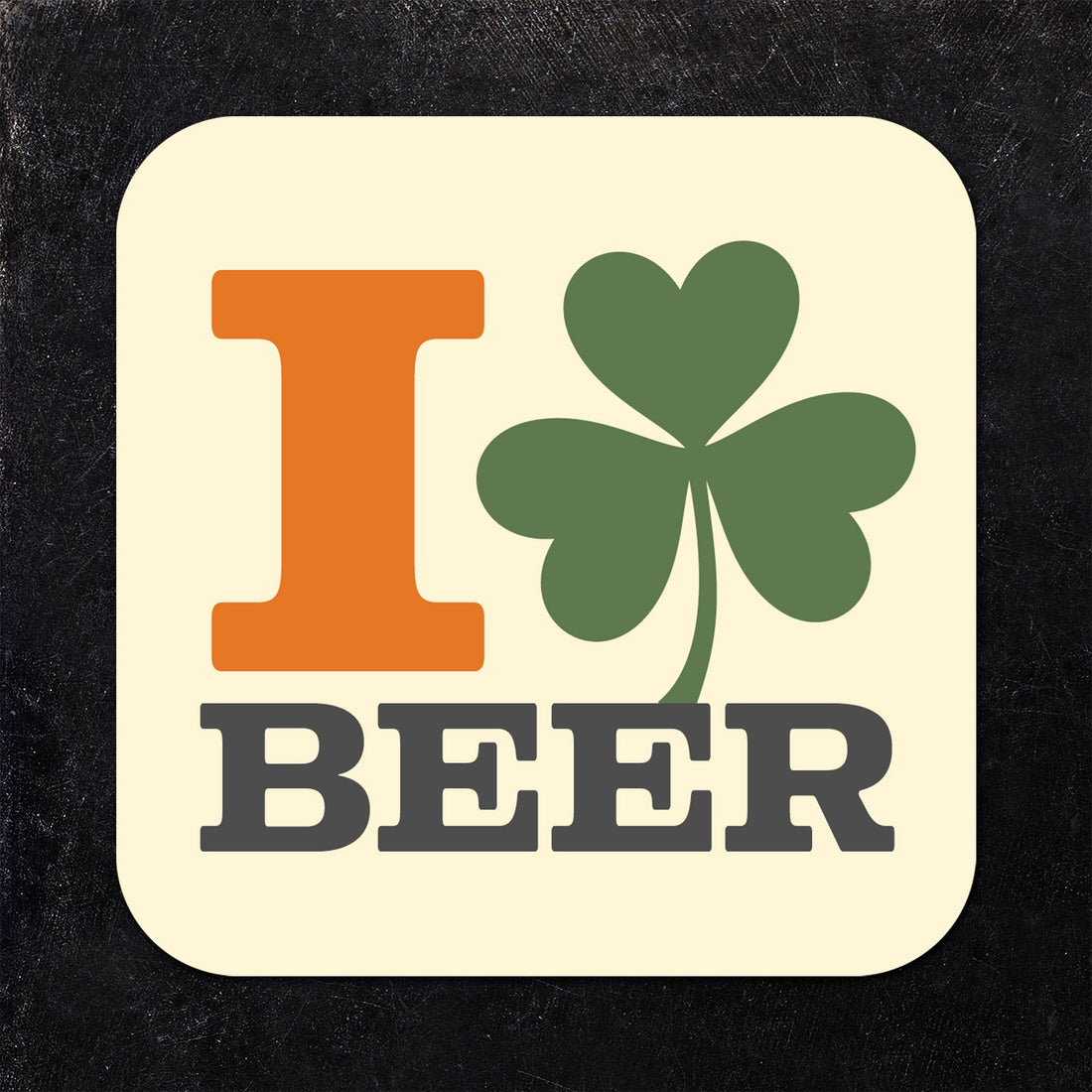 I Love Beer St. Patrick's Day Paper Coaster Set