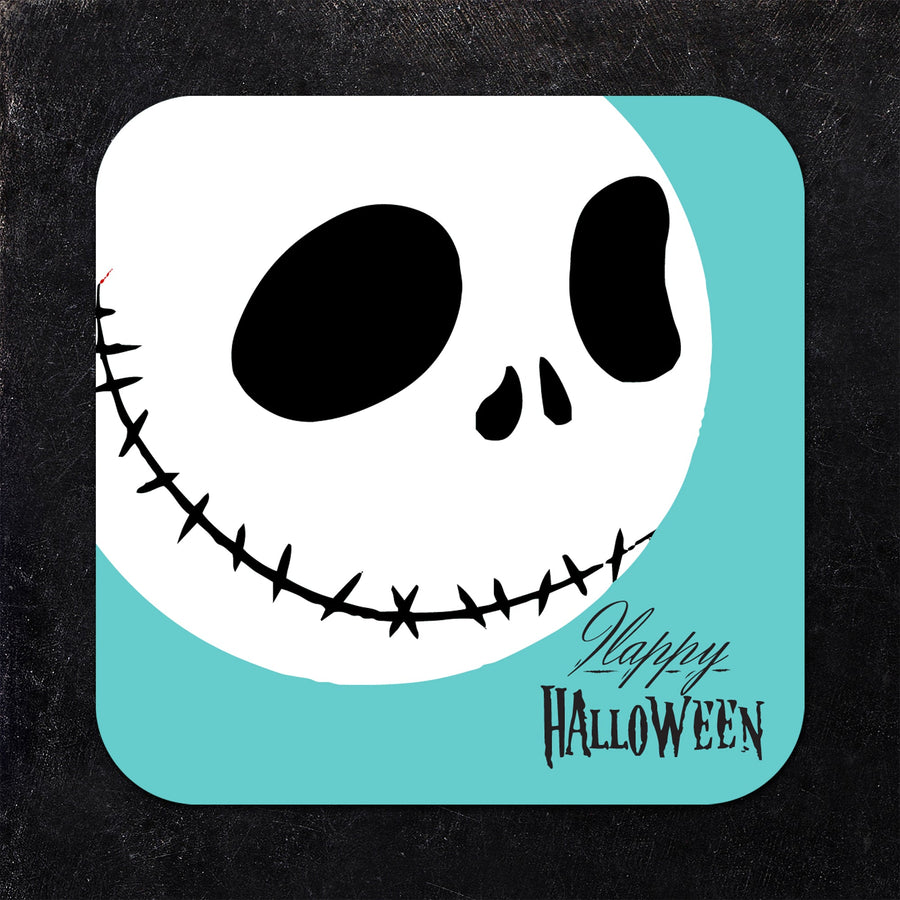 Ghost Faces Halloween Paper Coaster Set