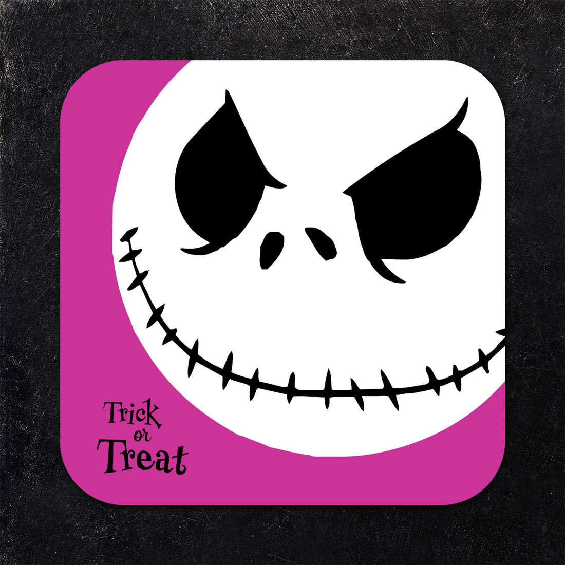 Ghost Faces Halloween Paper Coaster Set