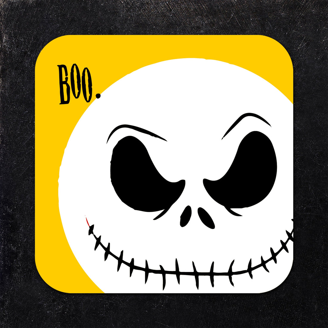 Ghost Faces Halloween Paper Coaster Set