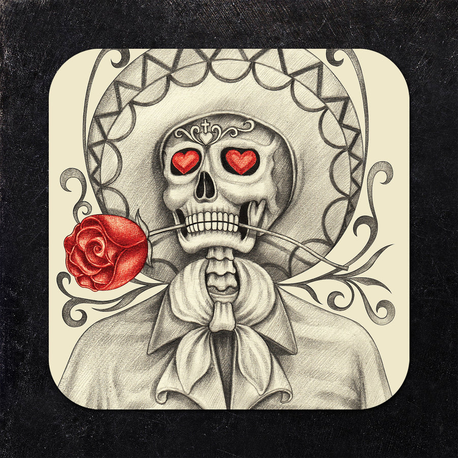 Day of the Dead Skeletons Assorted Paper Coaster Set