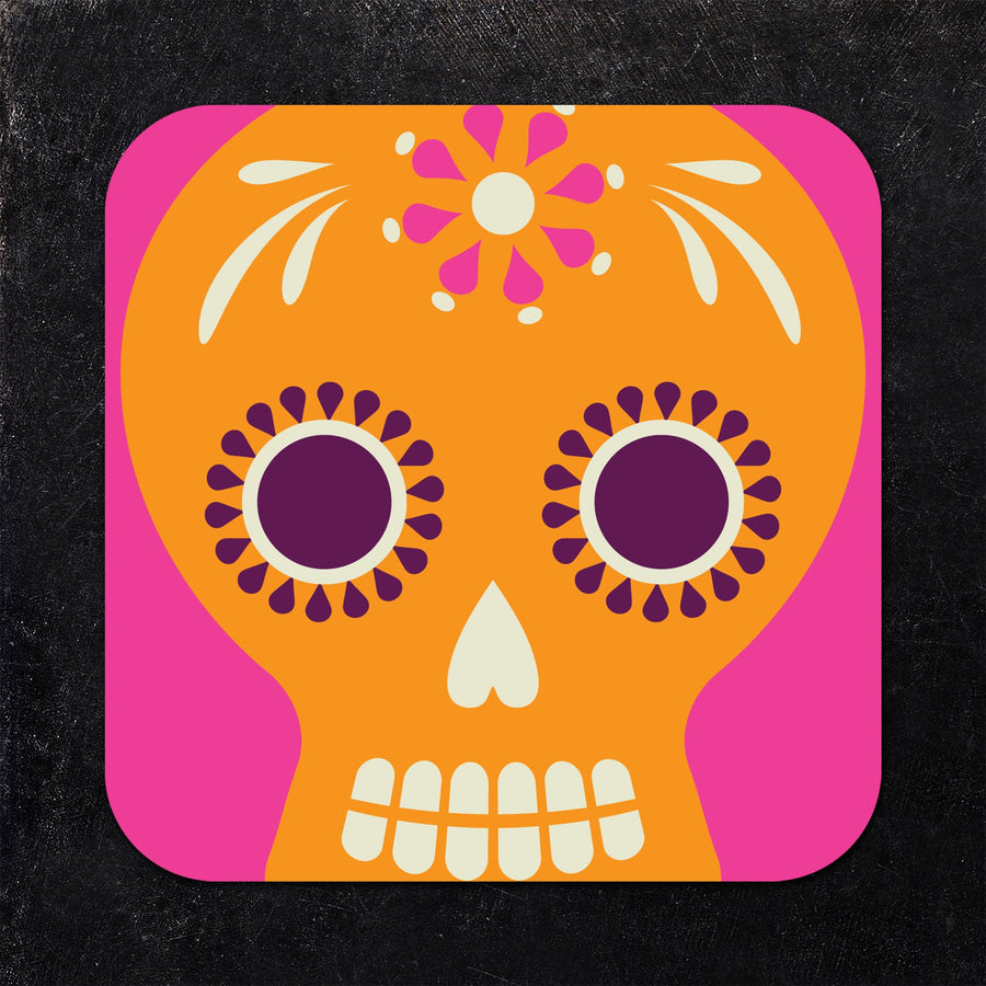 Day of the Dead Skulls Assorted Paper Coaster Set