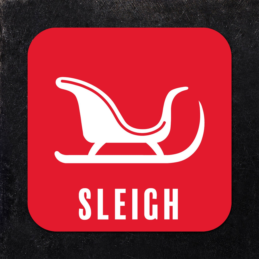 Sleigh, Apertif, Lift, Lodge Assorted Winter Paper Coaster Set