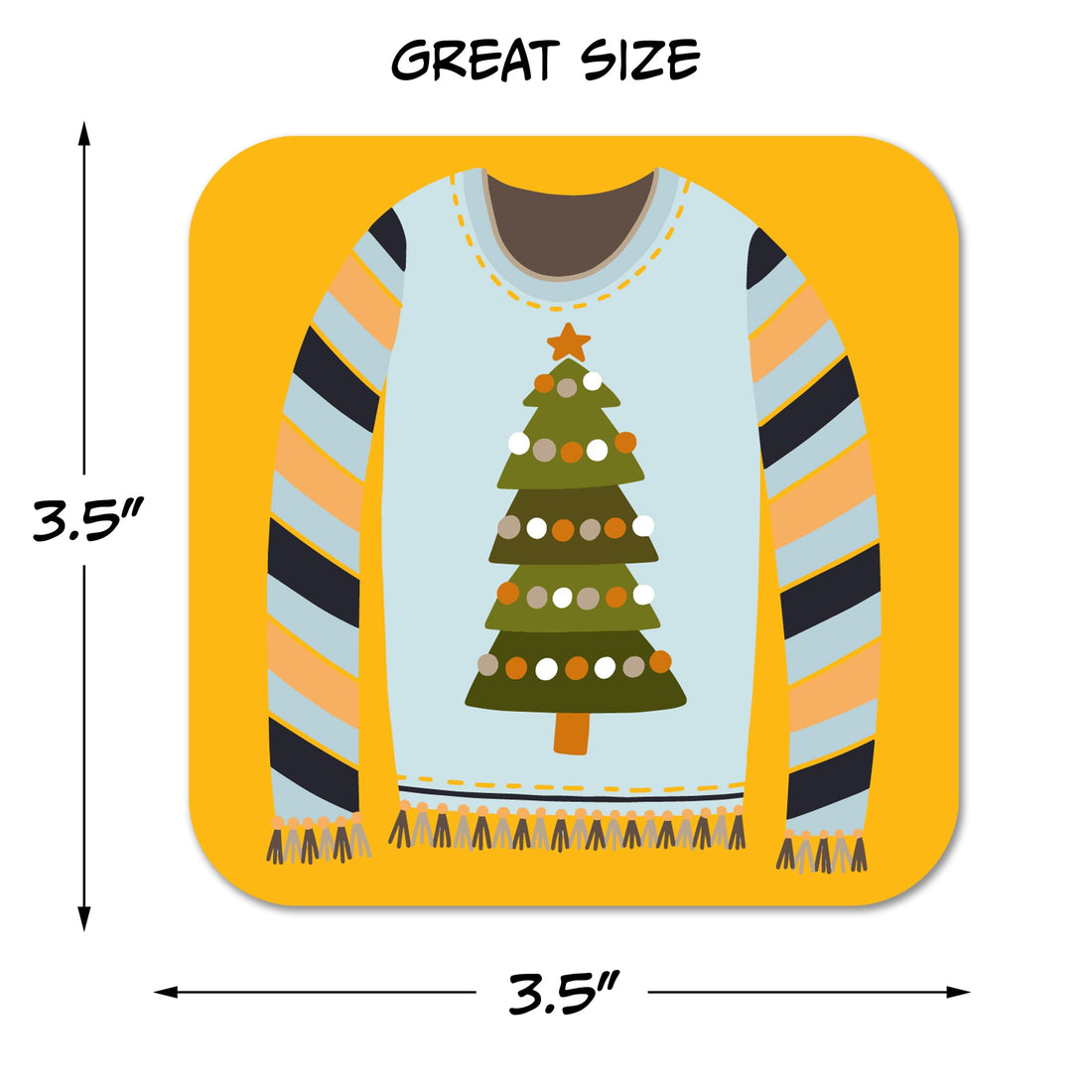 Christmas Sweaters Holiday Paper Coaster Set