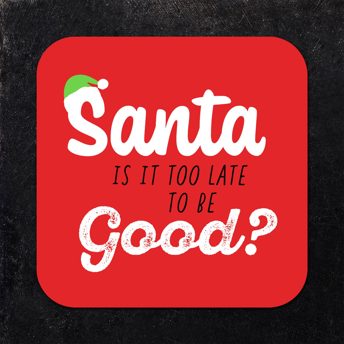 Assorted Satirical Christmas Paper Coaster Set