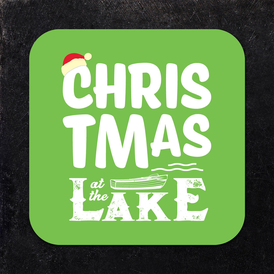 Christmas at the Lake Assorted Paper Coaster Set