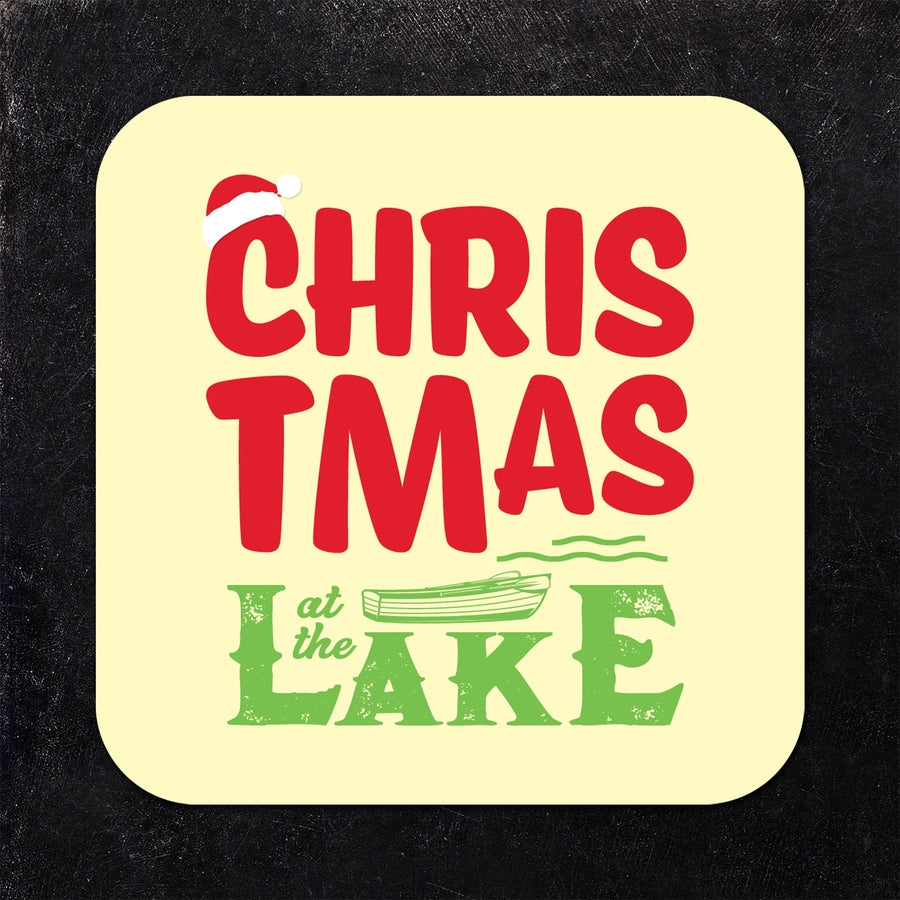 Christmas at the Lake Assorted Paper Coaster Set
