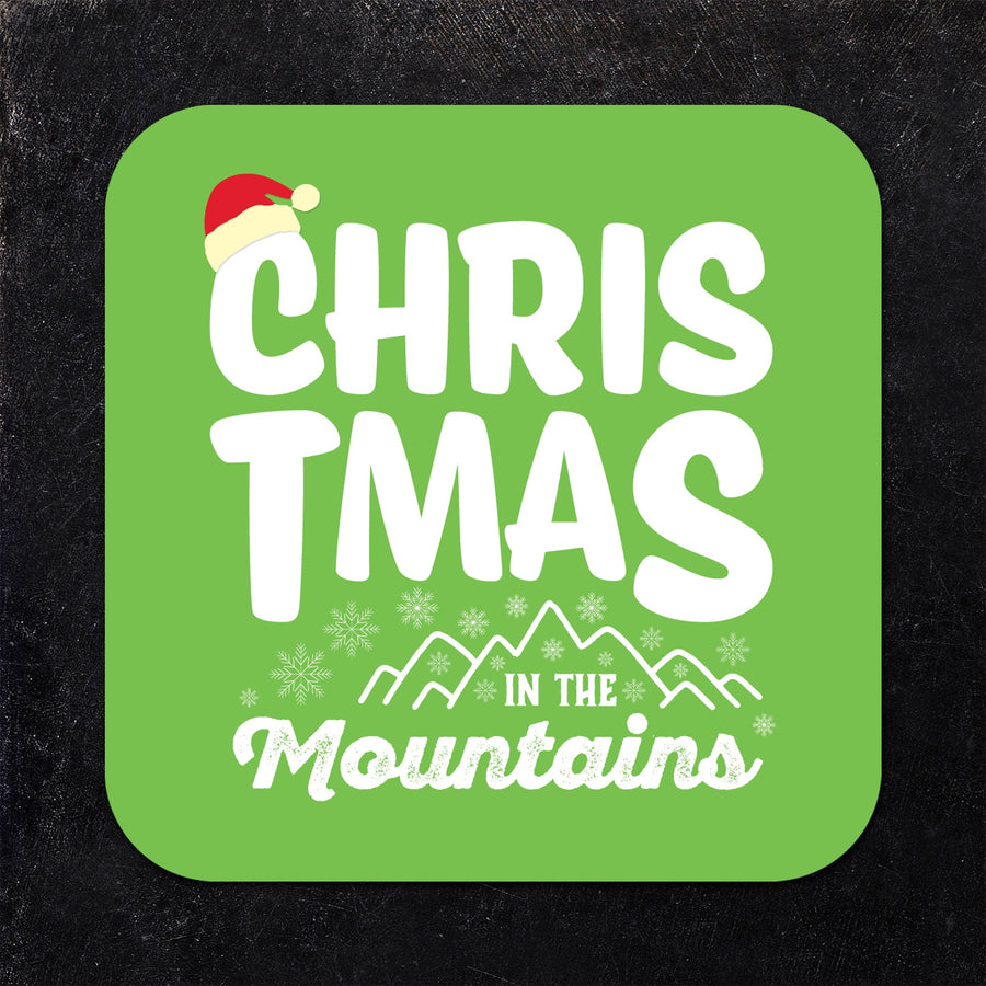 Christmas in the Mountains Assorted Paper Coaster Set