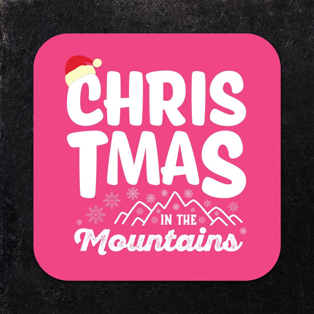 Christmas in the Mountains Assorted Paper Coaster Set