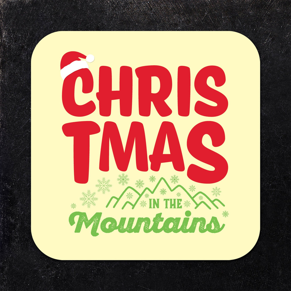 Christmas in the Mountains Assorted Paper Coaster Set