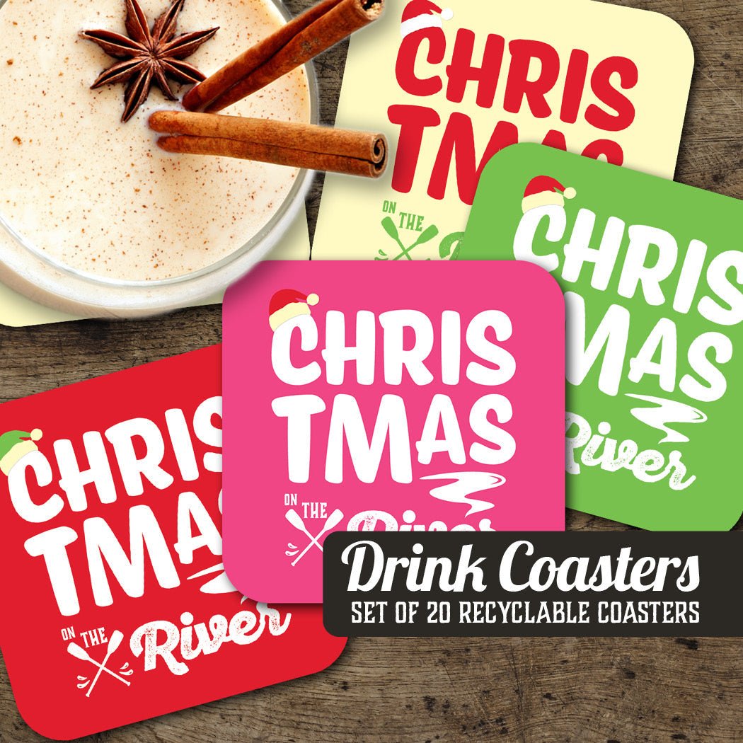 Christmas on the River Assorted Paper Coaster Set