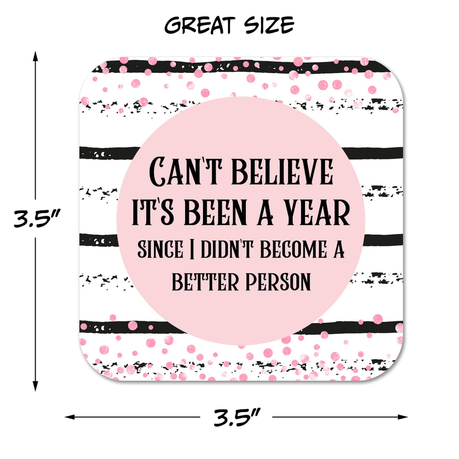 Can't Believe It's Been a Year.. New Year's Coaster Set