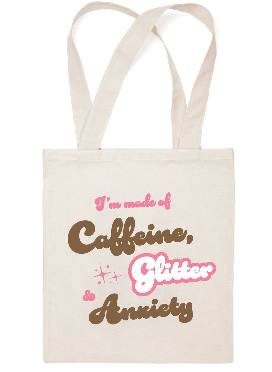 Glitter canvas tote bag online