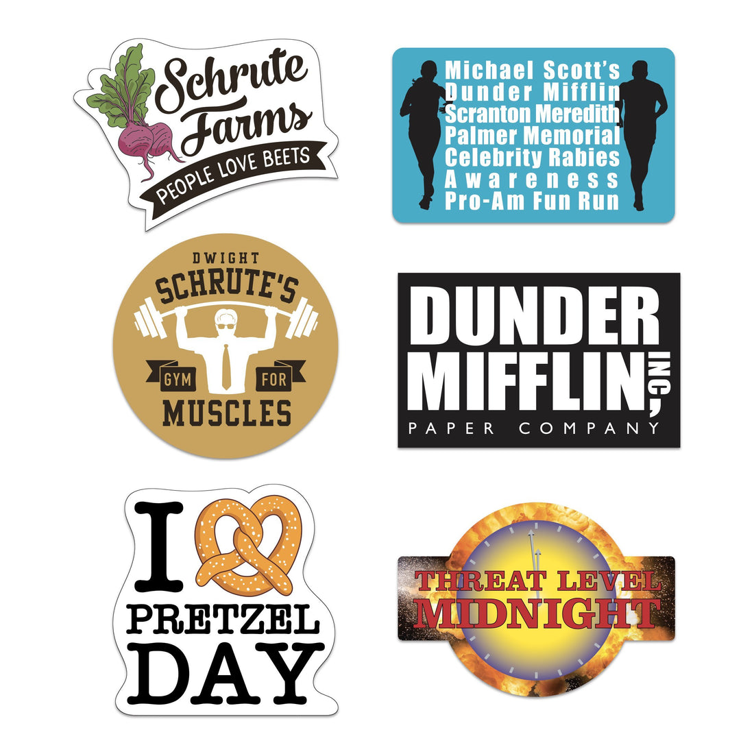 The Office Dunder Mifflin Logo Paper Drink Coasters