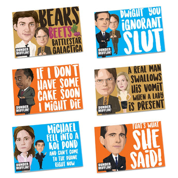 Dunder Mifflin Paper Company Blue Vinyl Sticker - Official The Office –  Papersalt