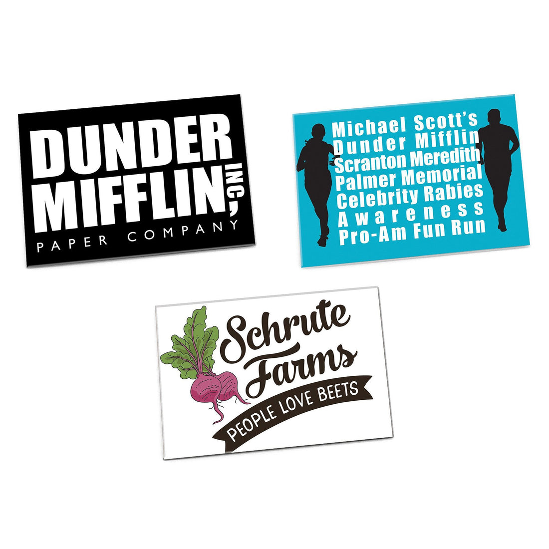 The Office Magnets, Set of 3 - Official The Office Merchandise