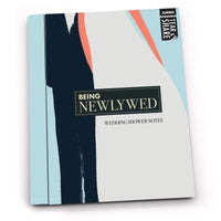 Being Newlywed Wedding Shower notes book cover.