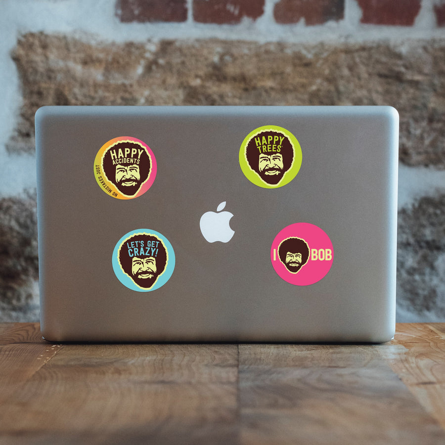 "Happy Trees" Vinyl Sticker - Official Bob Ross Gifts & Merchandise