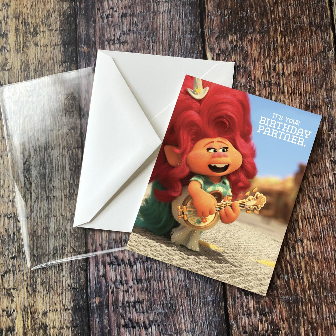 Trolls World Tour - Delta Dawn "It's Your Birthday Partner" Card
