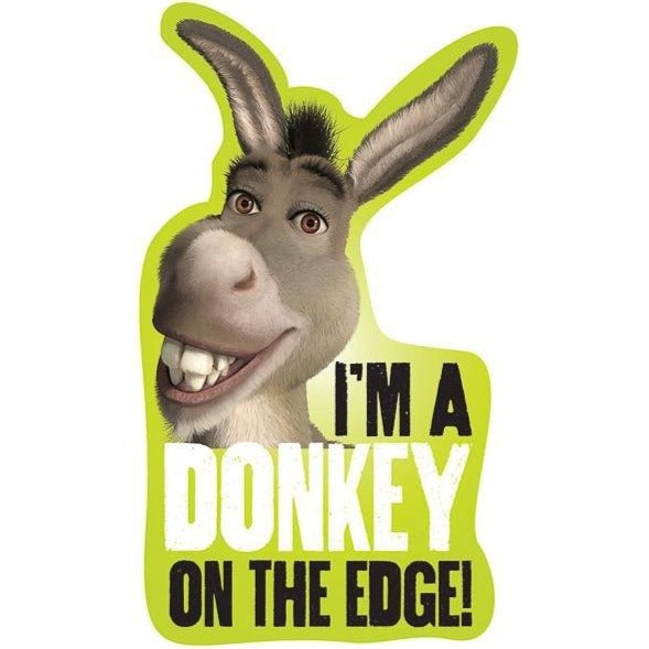 "I'm a Donkey on the Edge" Vinyl Sticker - Official DreamWorks Shrek Merchandise