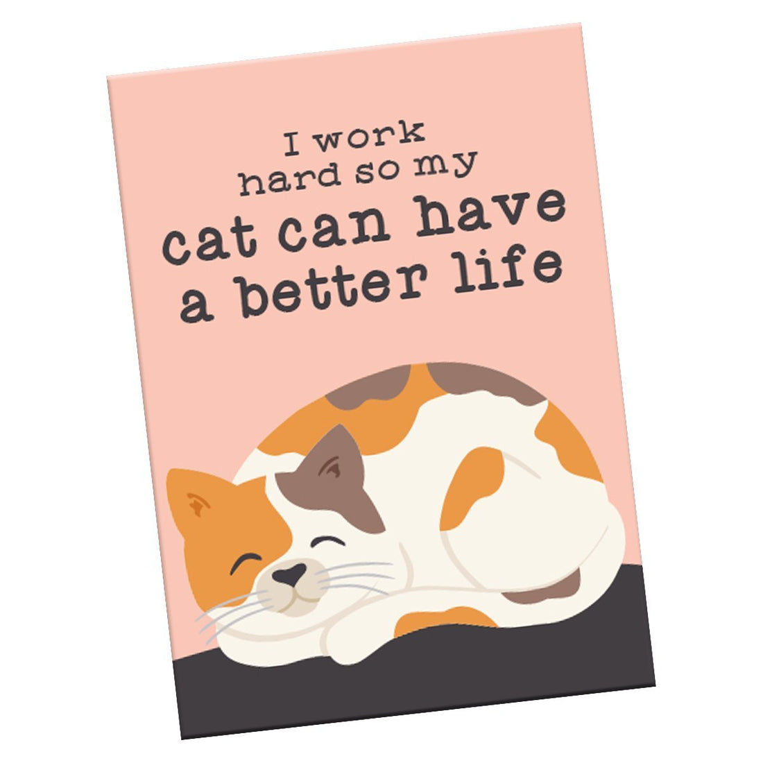 “I Work Hard So My Cat Can Have a Better Life” Magnet