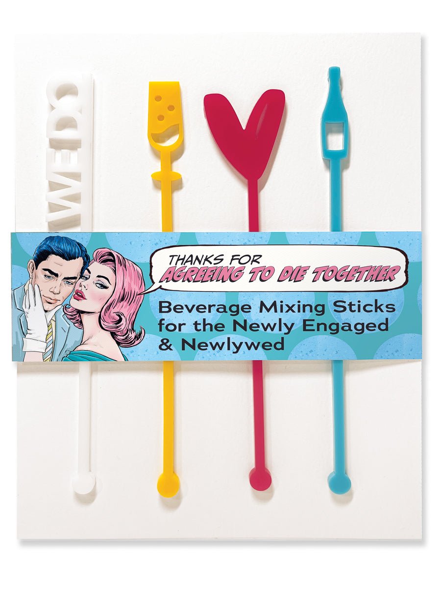 Pop Life Beverage Mixing Sticks for the Newlyweds