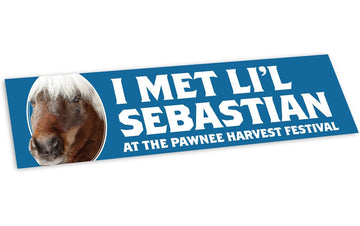 "I Met Li'l Sebastian" Bumper Sticker - Official Parks and Rec Merch