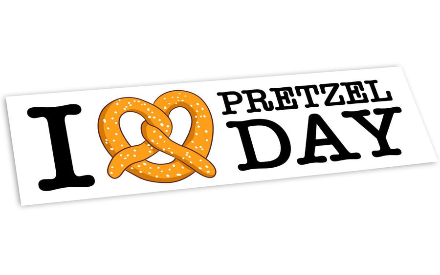 "I Love Pretzel Day" Bumper Sticker - Official The Office Merchandise