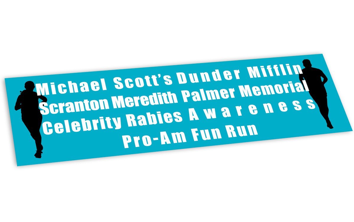 Michael Scott’s Fun Run Sticker Vinyl Bumper Sticker From Papersalt