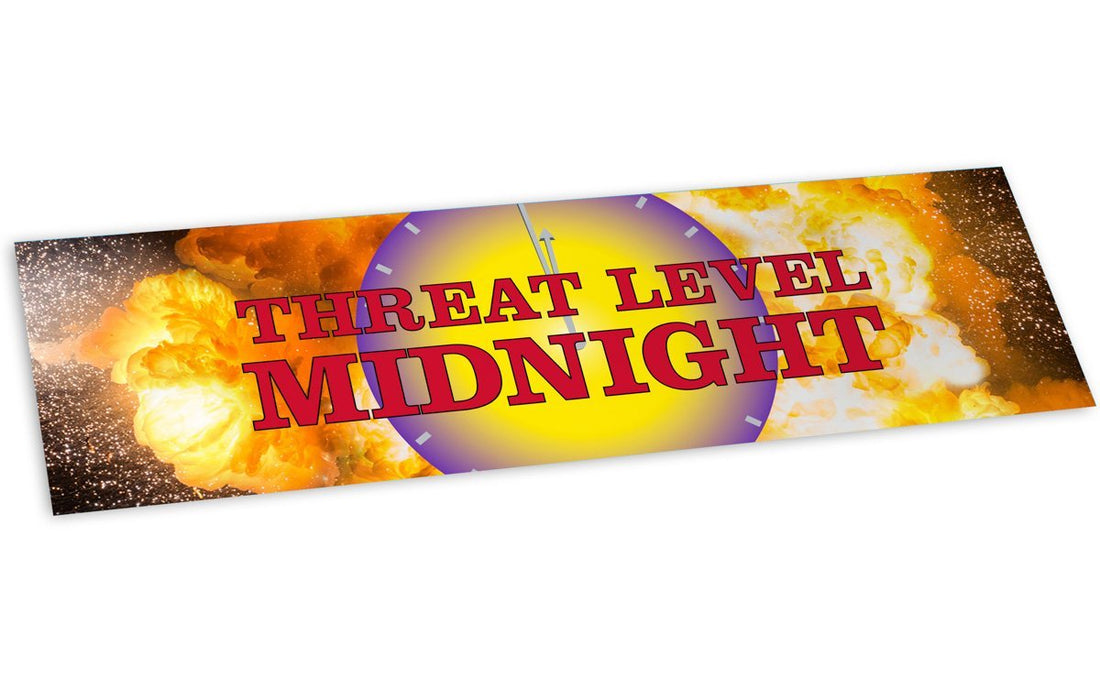 "Threat Level Midnight" Bumper Sticker - Official The Office Merchandise