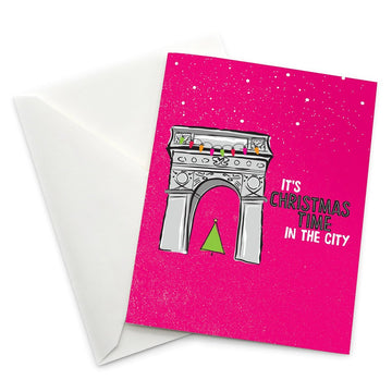 Washington Square Arch Christmas Card