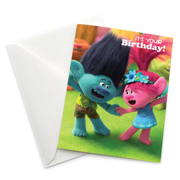 Trolls World Tour - Branch and Queen Poppy "It's Your Birthday!" Card