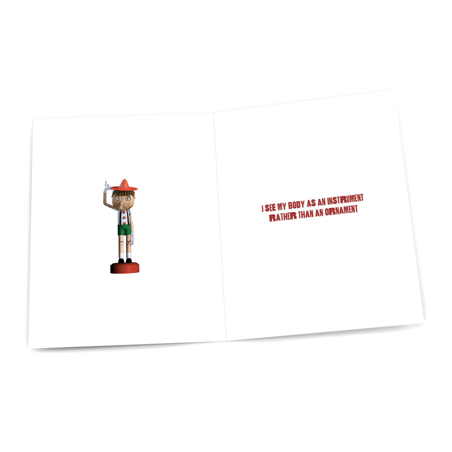 Pinnochio "Dear Santa, I can Explain" Holiday Card