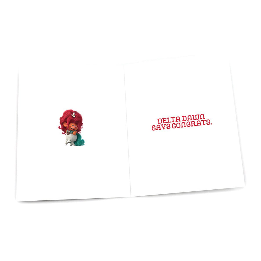 Trolls World Tour - Delta Dawn "It's Your Birthday Partner" Card