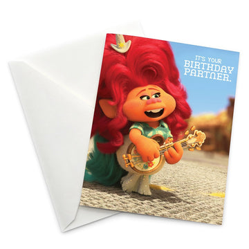 Trolls World Tour - Delta Dawn "It's Your Birthday Partner" Card