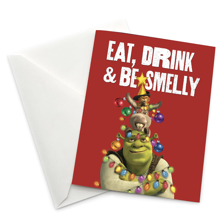 Shrek "Eat, Drink & Be Smelly" Holiday Card