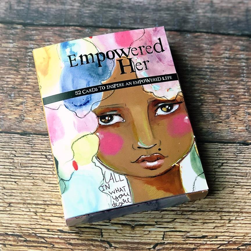 Empowered Her affirmation card set from the art of Kelly Siegel and Papersalt
