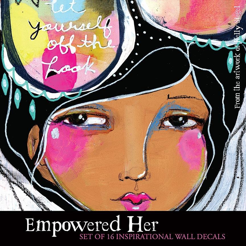 Empowered Her Wall Decal Set from the art of Kelly Siegel and Papersalt