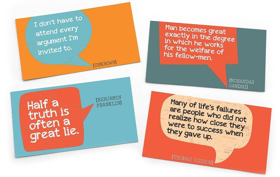 Good Stuff for the Brain - Tear and Share Quote Notecards