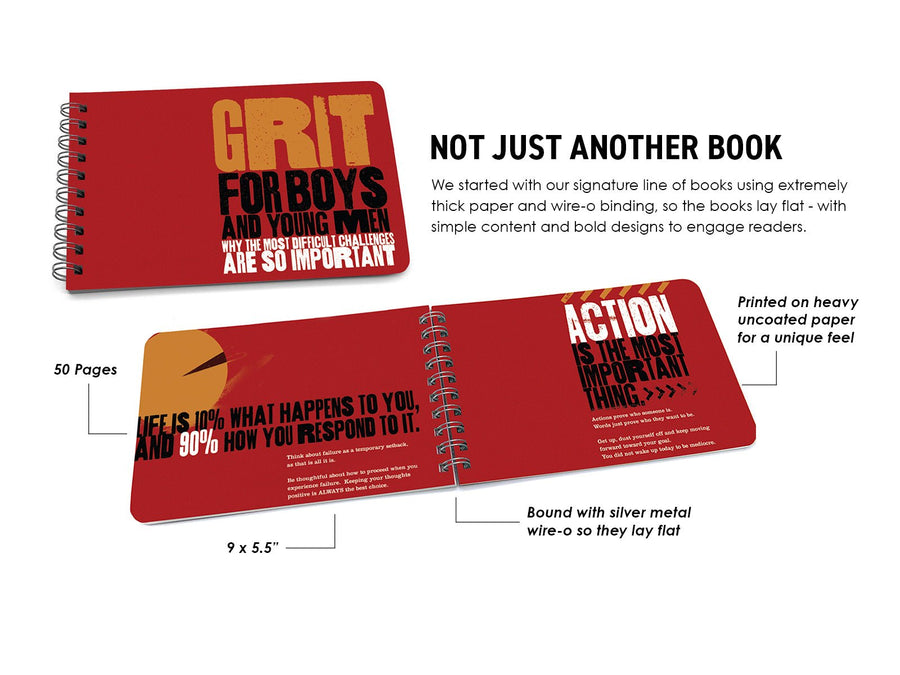Grit for Boys - Empowerment Book for Tweens and Young Men