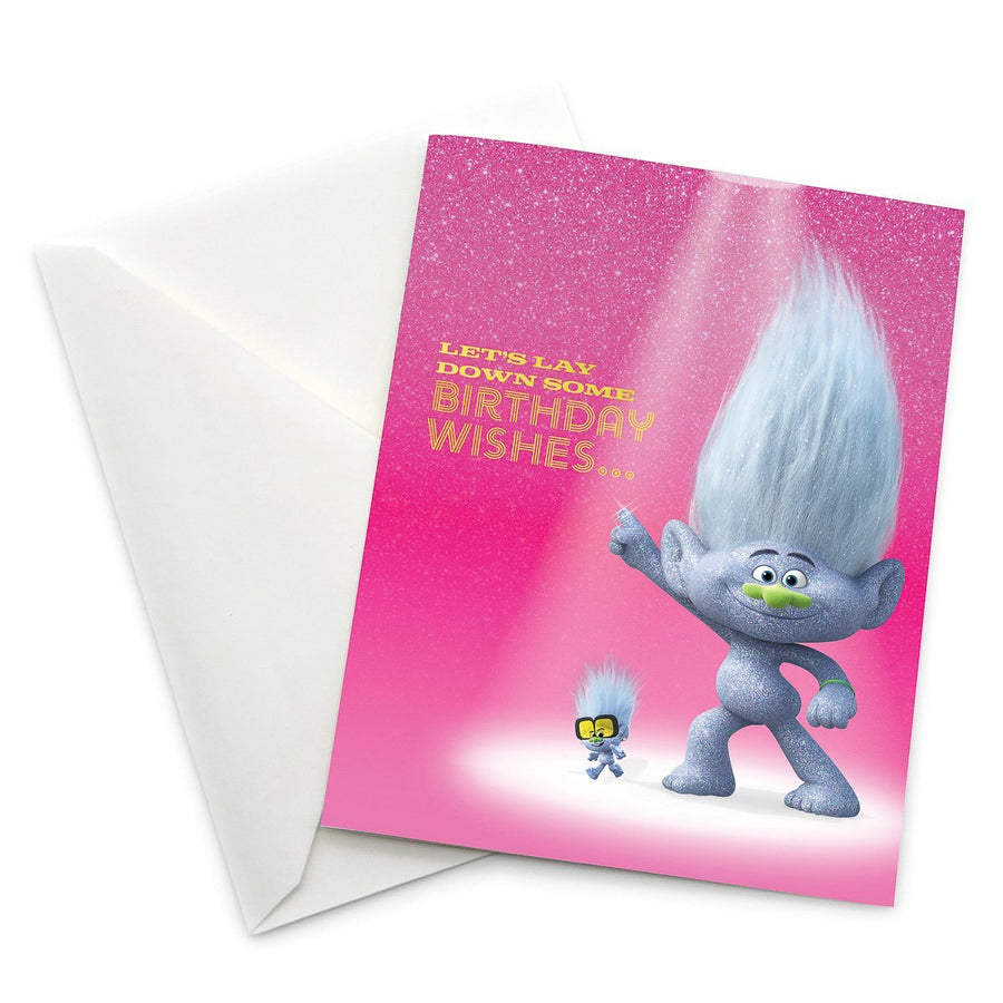 Trolls World Tour - Guy and Tiny Diamond "Let's Lay Down Some Birthday Wishes..." Card