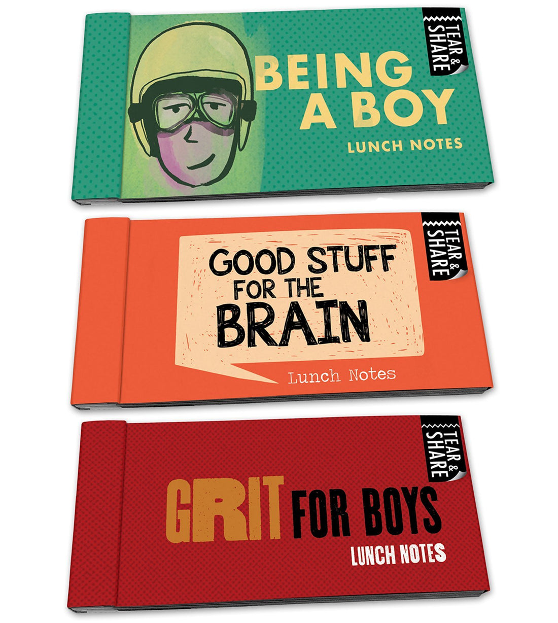 Tear and Share Lunch Note Bundle for Boys - Lunch Notes for Kids