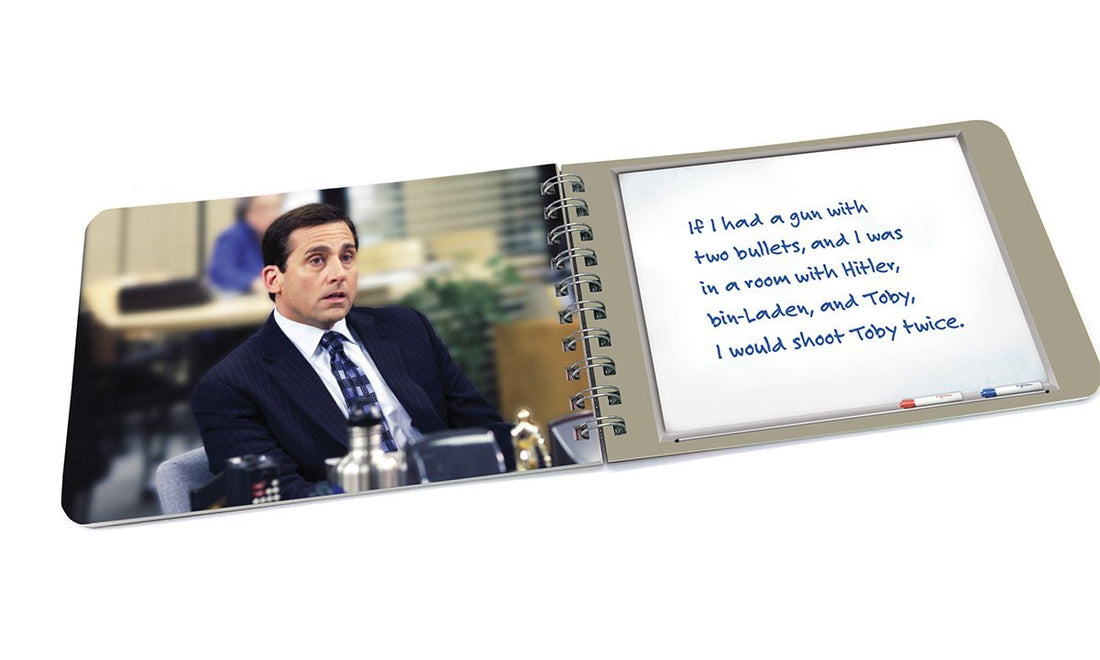 An image of content in our Michael Scott quote book.